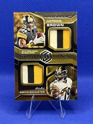 2019 Panini Elements Transitions Materials /15 Antonio Brown JuJu Smith-Schuster - Image 1 of 2