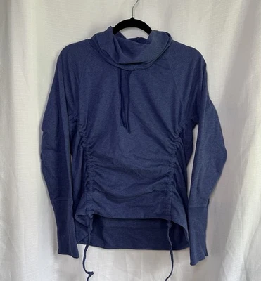 Sudadera con Capucha Lucy Para Mujer Azul Calce Atlético Top Capucha Cuello Lados Acanalados Talla L Foto 1 de 4