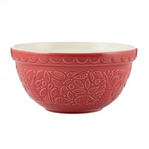 NEW Mason Cash In The Forest Hedgehog Burgundy Mixing Bowl 1.1L - Picture 1 of 2