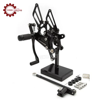 For Honda CBR954RR CBR929RR 2000-02 2003 CNC Footpegs Footrest Rearset Pedal Peg - Image 1 of 4