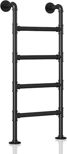 4.8FT Wall Mounted Metal Step Ladder for Home Loft, Height Entrance Egress Ladde - Picture 1 of 6