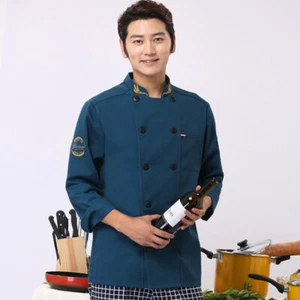 Unisex Chef Jacket Coat Uniform Kitchen Long/Short Sleeve Cooking Restaurant Top - Picture 1 of 21