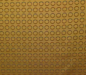 CRYPTON AROUND TOWN BRONZE GOLD BROWN CIRCLES JACQUARD FABRIC BY THE YARD 58"W - Picture 1 of 5