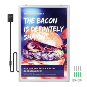 LED Plakatrahmen DIN A1 LED beleuchtet Wandmontage Profil Werbe-Leuchtkasten - Bild 1 von 10