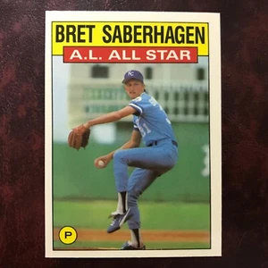 1986 Topps TIFFANY Set BRET SABERHAGEN ALL-STAR #720 ROYALS * MINT * HIGH GRADE - Picture 1 of 2