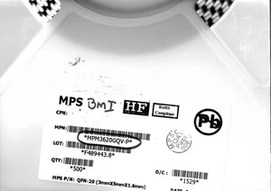 MPM3620GQV-P MPS IC REG BUCK ADJ 2A SYNC 20QFN **LOT OF 500** - Picture 1 of 2