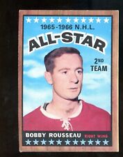 1966-67 Topps Cards #132 Bobby Rousseau N.H.L All-Stars Hockey Card P69