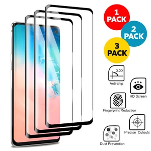 Tempered Glass Full 3D Screen Protector For Samsung S10 S9 S8 Plus S6 S7 Edge - Picture 1 of 6