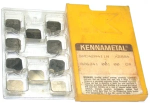 Lot of 10 New Kennametal Kendex Positive Carbide Inserts SPC42A411W K2884 - Picture 1 of 1