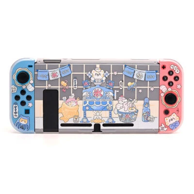 Nintendo Switch OLED Case Cover Shell Cute Cat Accessories For Joycon Controller - Image 1 of 4