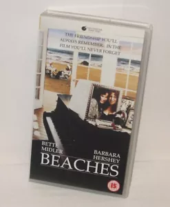 Beaches (1988) - VHS - Bette Midler, Barbara Hershey, John Heard - Picture 1 of 3