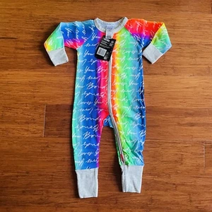 Bonds Baby Pride Love is Love Rainbow Zip Wondersuit Size 0 BNWT - Picture 1 of 2