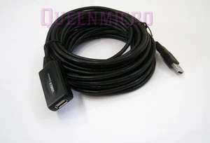 30FT USB 2.0 Active Repeater Booster Cable de extensión amplificado macho a hembra - Imagen 1 de 1