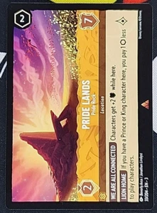 Disney Lorcana - Tierras del Reino - Pride Rock - 33/204 - Into The Inklands - Imagen 1 de 1