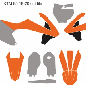 KTM Motocross MX vector template 85cc 2018-2020 cut design file - Picture 1 of 1