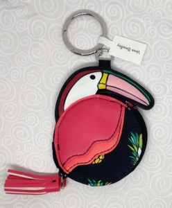 Vera Bradley's TOUCAN BAG CHARM, Twist Keyring, Coin Purse, NWT - Picture 1 of 6