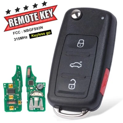 For Volkswagen Jetta Passat 2012-2019 Prox Smart Remote Key NBGFS93N 5K0837202BP Foto 1 de 4