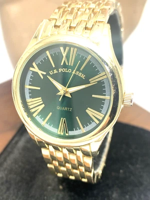 Reloj para mujer US Polo Assn 0624 esfera verde cuarzo dorado acero inoxidable 33 mm Foto 1 de 4
