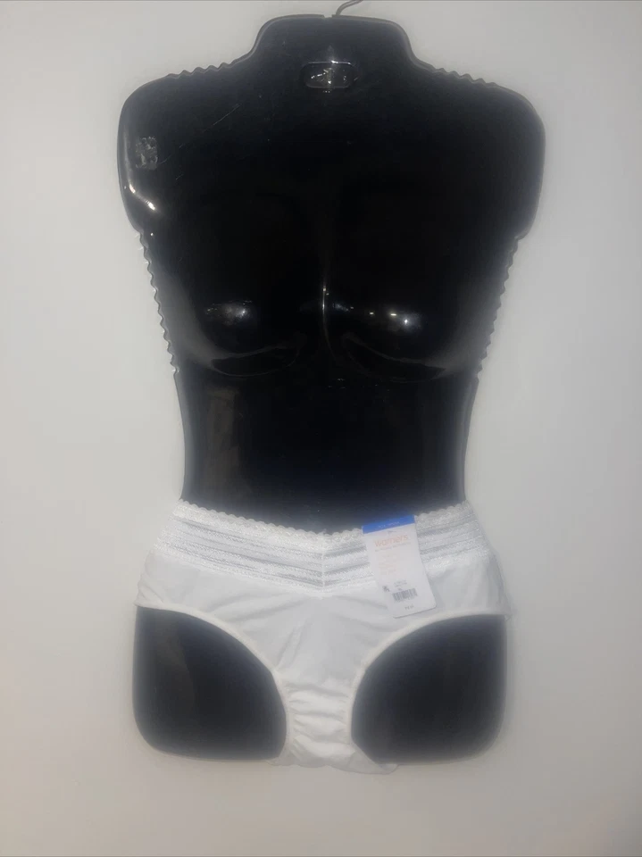 Warner's белый кружева хлопок бикини трусики нижнее белье Sissy размер Xlarge - Изображение 1 из 3