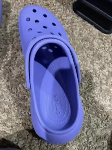 Crocs Crush Women's 11 Clogs Purple Platform Shoes Rubber Slip-On Classic - Picture 1 of 4