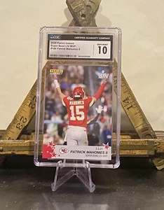 Patrick Mahomes II 1 of 746 PANINI INSTANT SUPERBOWL LIV MVP #186 CHIEFS🔥CGC 10 - Picture 1 of 2