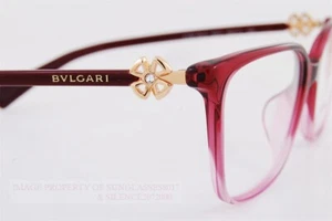 Closeout New BVLGARI Eyeglass Frames BV 4197BF 5477 Red Gradient 53mm w/o Case - Picture 1 of 6