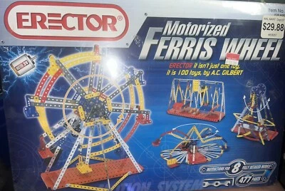 NEW Erector Motorized Ferris Wheel 477 Pieces Meccano 8257 Construction SEALED - Image 1 of 2