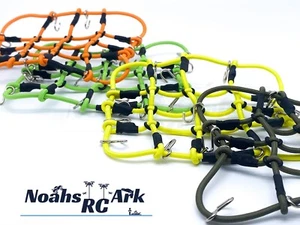 1/10 escala oruga equipaje portaequipajes Bungee Net para SCX10 Jeep CC01 rojo negro - Imagen 1 de 9