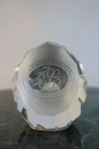 Pisapapeles de cristal bicentenario de colección Cyren NYSE 1792-1992 - Imagen 1 de 9