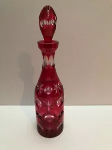SAINT LOUIS DECANTER ROSSO TAGLIO DA CANCELLARE - Foto 1 di 9