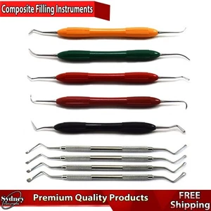 Dental Composite Filling Repair Spatula Restoration & Lucas Bone Curettes Lab - Picture 1 of 3