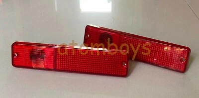 x2 For JEEP CJ5 CJ6 CJ7 CJ8 RED SIDE TURN SIGNAL Marker LIGHT Foto 1 de 3