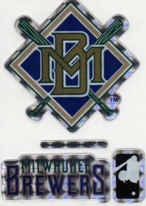 Milwaukee Brewers Logo Hologram MLB Sticker - Picture 1 of 1