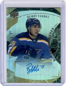 2015-16 Trilogy Robby Fabbri Rookie Premieres Level 2 Auto Card /499 Blues - Picture 1 of 2