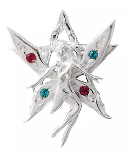 Tarkia Orenda 925 Sterling Silver Pendant Necklace Anne Stokes Fairy Pentagram - Picture 1 of 1