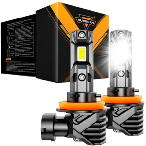 AUXBEAM Q15 CSP H11 LED Headlights Low Beam Bulbs 60W 18000LM Super Bright White - Picture 1 of 9