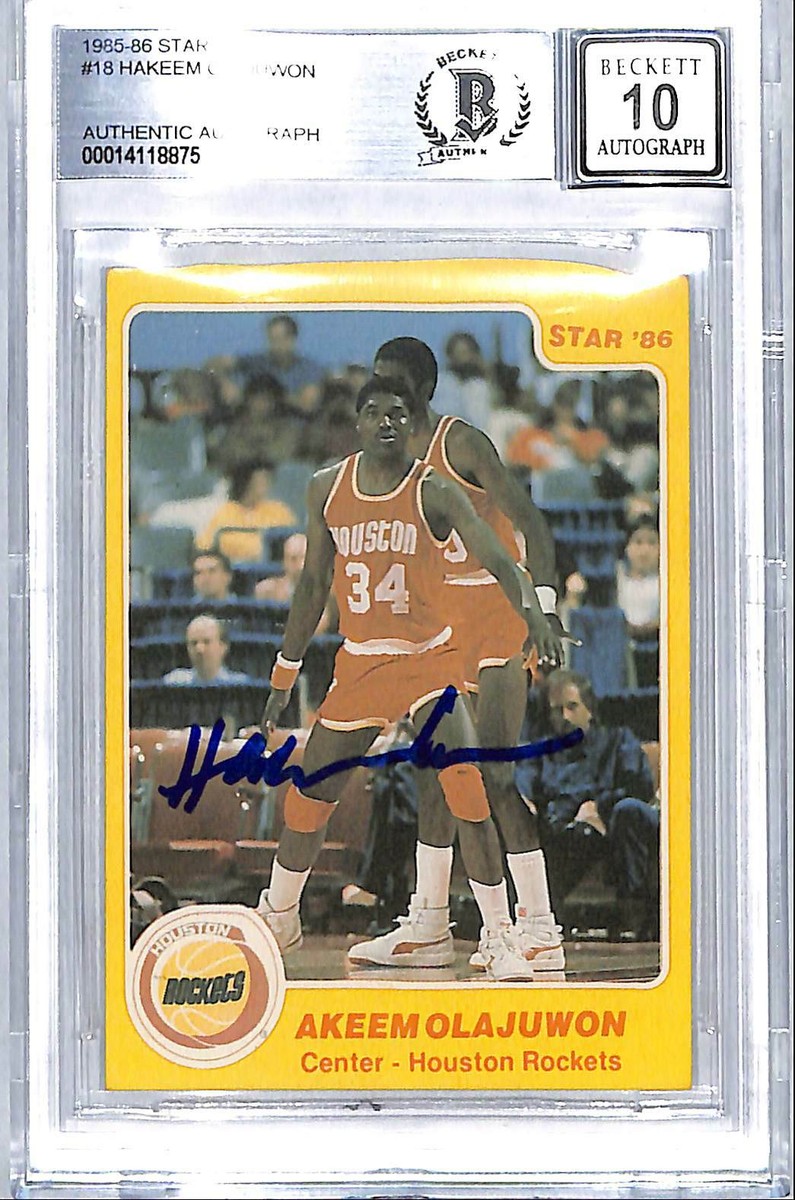 1985-86 Star - Hakeem Olajuwon #18 for sale | eBay