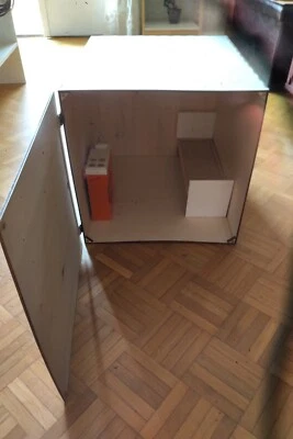 Box casetta delle bambole, nuovo, in legno fatto a mano, due misure disponibili - Immagine 1 di 2