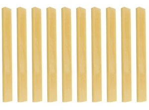 10x Unbleached Blank Bone Saddle 85x3.5x10mm Guitar Bass Luthier Bridge Nut - Picture 1 of 2
