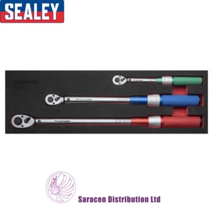 SEALEY 3 PIECE MICROMETER TORQUE WRENCH KIT, 1/4in, 3/8in, & 1/2in. - STW900SET - Picture 1 of 1