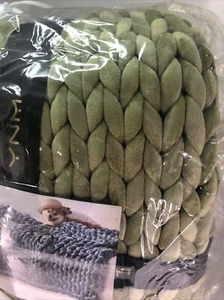 Knitted Weighted Blanket(50"x60" 10lbs),Home 50" × 60" | 10lbs Light Green - Picture 1 of 3