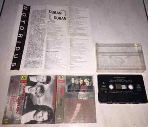 Duran Duran 1986 Notorious Taiwan Edition Cassette Tape Album with Promo Insert - Picture 1 of 6