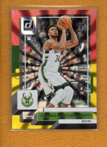 Giannis Antetokounmpo 2022-23 Donruss Basketball Asia Red Gold Holo Laser #53 - Picture 1 of 4