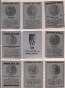 NAISMITH BASKETBALL HALL OF FAME METALLICHE 8 CARTE E L'INTESTAZIONE THOMPSON RARE - Foto 1 di 1