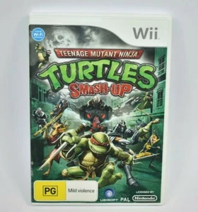 Wii Teenage Mutant Ninja Turtles Smash Up Nintendo Game Complete PAL Free Post - Picture 1 of 4