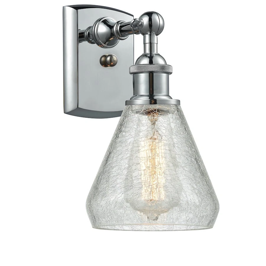 Innovations Conesus 6" Sconce, 516-1W Series, CH Crackle - 516-1W-PC-G275 - Image 1 of 1