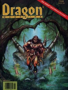 DRAGON MAGAZINE #142 VF! TSR Dungeons Dragons D&D Module Game 1989 Adventure - Picture 1 of 2