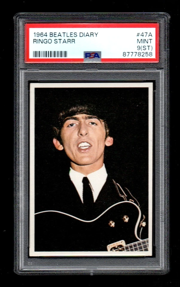 1964 Beatles Diary #47A Ringo Starr George Harrison PSA 9 ST - Image 1 of 2