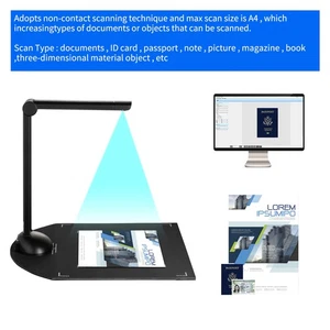 (BlackH3)Document Book Camera Scanner 8 Mega- HD High-Definition TDW - Afbeelding 1 van 10