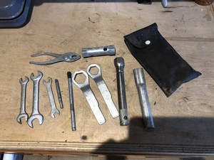 1970’s 1980's Vintage Genuine Yamaha motorcycle tool kit factory storage bag - Foto 1 di 8